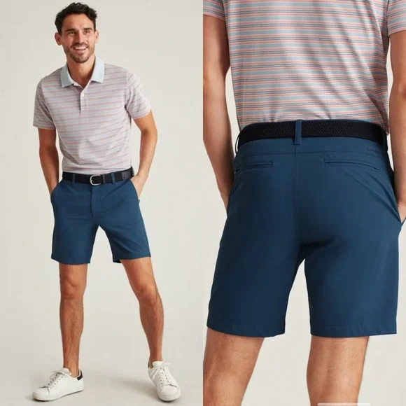 Bonobos Justin Rose Highland Tour Shorts Marine Blue 10” Golf Shorts Size 36 - Picture 1 of 12